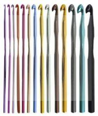 Agulha de Crochê Alumínio Colorida Circulo