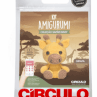 Kit Amigurumi - Safári Baby Círculo - Girafa