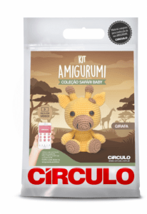 Kit Amigurumi - Safári Baby Círculo - Girafa
