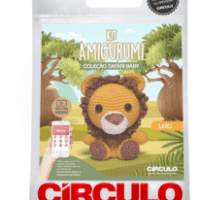 Kit Amigurumi - Safári Baby Círculo - Leão