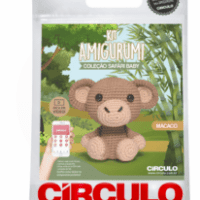 Kit Amigurumi - Safári Baby Círculo - Macaco