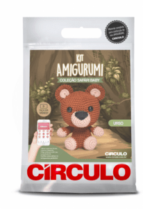 Kit Amigurumi - Safári Baby Círculo - Urso