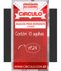 Agulha para Bordado 2 Olhos Circulo