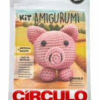 Kit Amigurumi Círculo - Porco