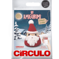 Kit Amigurumi - Coleção Natal Círculo - Papai Noel