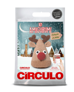 Kit Amigurumi - Coleção Natal Círculo - Rena