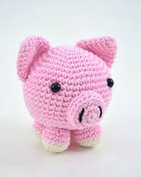Produto Pronto Kit Amigurumi Círculo - Porco
