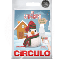 Kit Amigurumi - Coleção Natal Círculo - Boneco de Neve