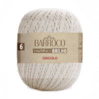 Barroco Natural Brilho Prata 6 Circulo