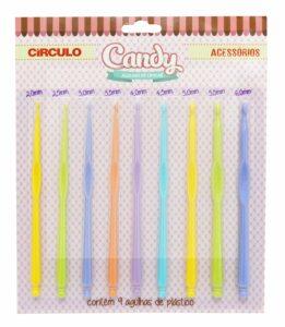 Kit Agulha Candy de Crochê Círculo