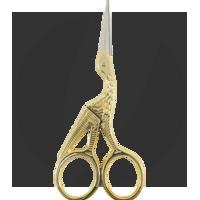 Tesoura para Bordado Passarinho Círculo 11,50cm