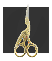 Tesoura para Bordado Passarinho Círculo 11,50cm