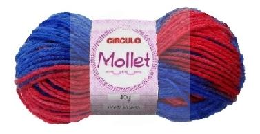 Fio Mollet Mesclada Círculo 40gr