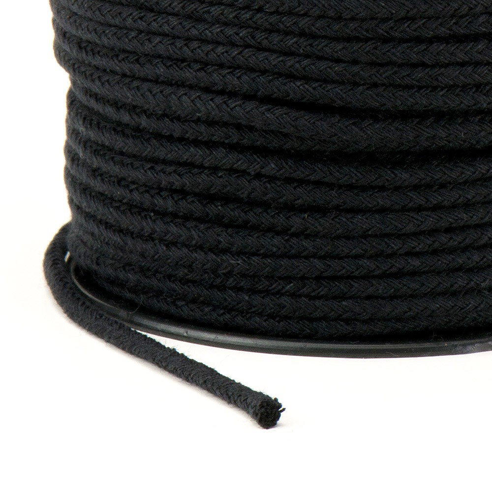 Cordão Trançado São José 3mm Preto - Imagem 2