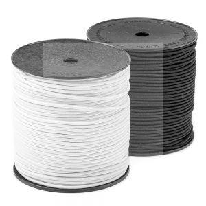 Elástico Poliéster - Colombe Roliço 3.4 mm Preto