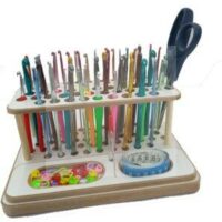 Porta Agulha de Crochê 25x16x9cm