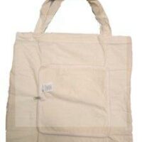 Sacola Ecológica Cru com ziper 35x37cm