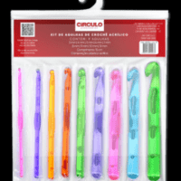 Kit de Agulhas de Crochê Acrílico