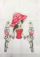 Pano de Prato Engomatextil Boneca 72x45cm