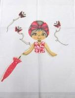 Pano de Prato Engomatextil Laço 72x45cm