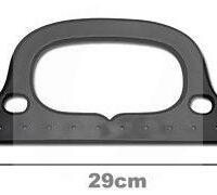 Alça Chata Plástica Preta 29m