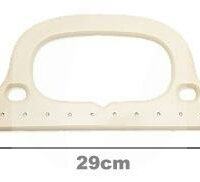 Alça Chata Plástica Branca 29cm