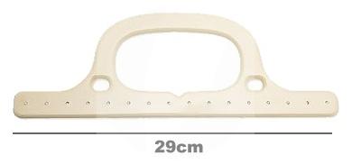 Alça Chata Plástica Branca 29cm