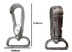 Mosquetão Prata Grande