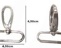 Mosquetão Prata Pequeno