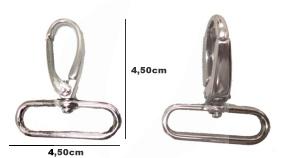 Mosquetão Prata Pequeno