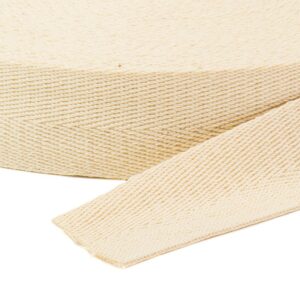 Cadarço Sarjado São José 25mm Cru Rolo 25m - Imagem 2