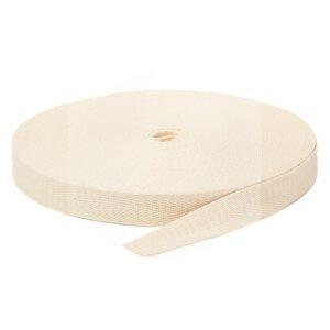 Cadarço Sarjado São José 30mm Cru Rolo 25m