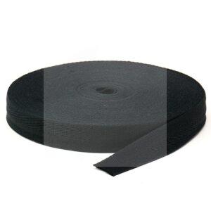 Cadarço Sarjado São José 25mm Preto Rolo 25m