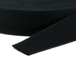 Cadarço Sarjado São José 30mm Preto Rolo 25m - Imagem 2