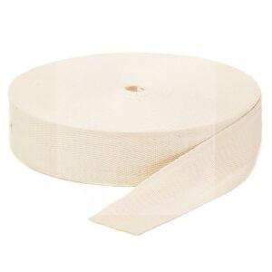 Cadarço Sarjado São José 40mm Cru Rolo 25m