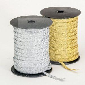 Elástico Metalizado São José (6mm) Rolo com 50m