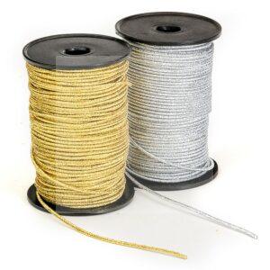 Elástico Roliço Metalizado São José (2.0 mm) Rolo com 50m
