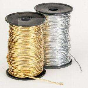 Elástico Roliço Metalizado São José (1.5 mm) Rolo com 50m