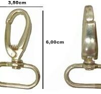 Mosquetão Dourado Grande