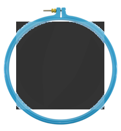 Bastidor Plástico Azul Círculo