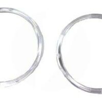 Argola Plástica Cristal 100mm 12und.