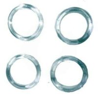 Argola Plástica Cristal 20mm 12und.