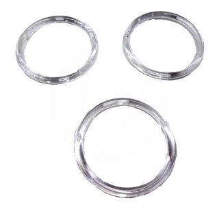 Argola Plástica Cristal 50mm 12und.
