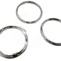 Argola Plástica Cristal 75mm 12und.