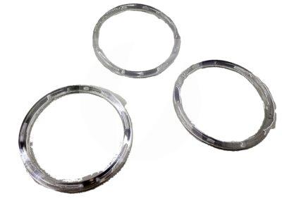 Argola Plástica Cristal 75mm 12und.