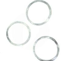 Argola Plástica Cristal 80mm 12und.