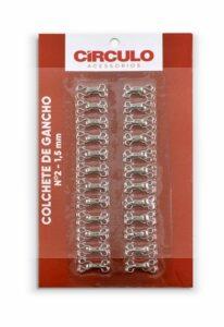 Colchete de Gancho Prata CĂrculo