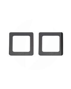 Alça de Madeira Quadrada Escura 14 x 14 cm