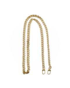 Alça de Metal Corrente Grossa Dourada 120 cm