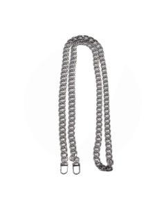 Alça de Metal Corrente Grossa Prata 120 cm